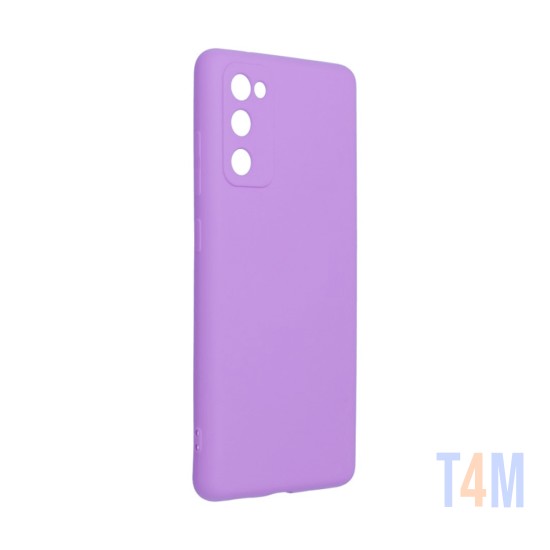 Silicone Case with Camera Shield for Samsung Galaxy S20 FE Purple